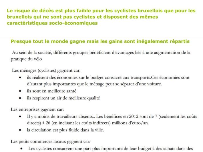 velo rapport bruxelles