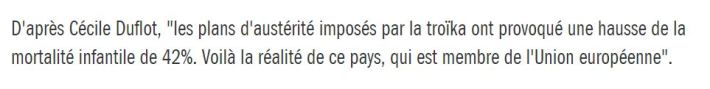 Mortalité infantile en grèce duflot