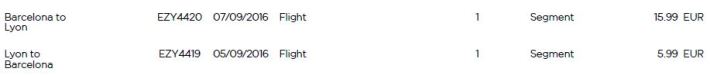 Easyjet lyon barcelona 1